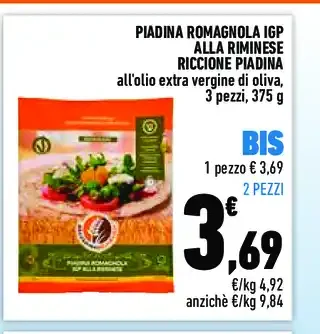 Piadina romagnola IGP alla riminese