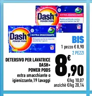 Detersivo per lavatrice Dash+ Power Pods