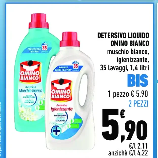 Detersivo liquido Omino Bianco