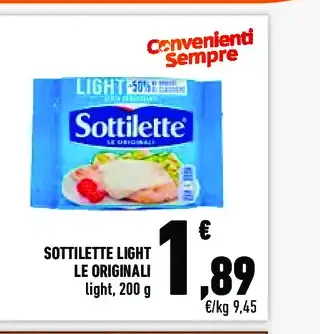 Sottilette Light Le Originali
