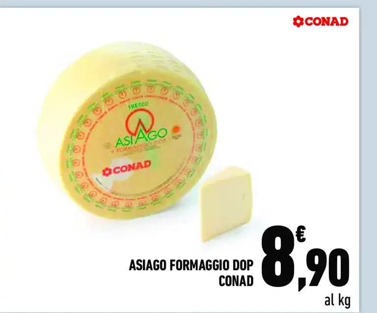 Asiago formaggio DOP Conad