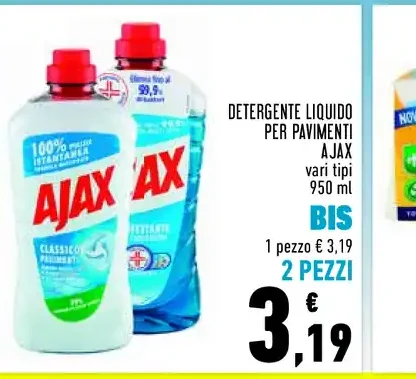 Detergente liquido Ajax