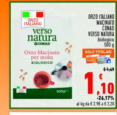 Orzo macinato biologico