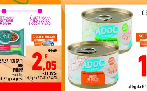 Filettini in salsa per gatti One Purina