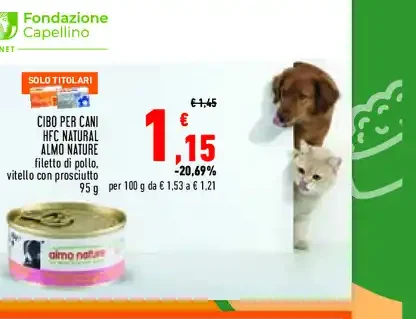 Cibo per cani HFC Natural Almo Nature