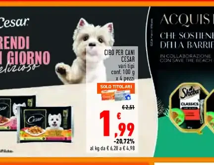 Cibo per cani Cesar
