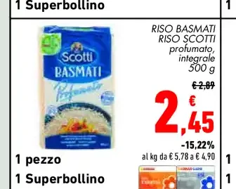 Riso basmati Scotti 500 g