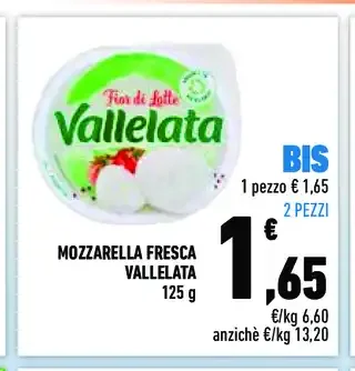 Mozzarella fresca Vallelata