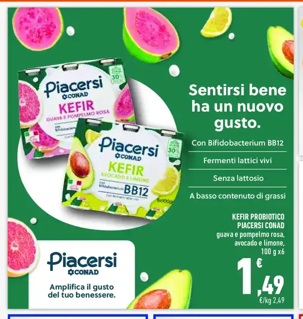 Kefir probiotico Piacersi Conad