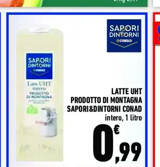 Latte UHT intero Sapori&Dintorni Conad