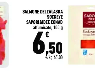 Salmone dell'Alaska Sockeye affumicato