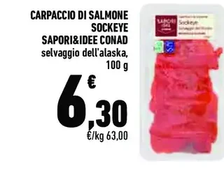 Carpaccio di salmone Sockeye