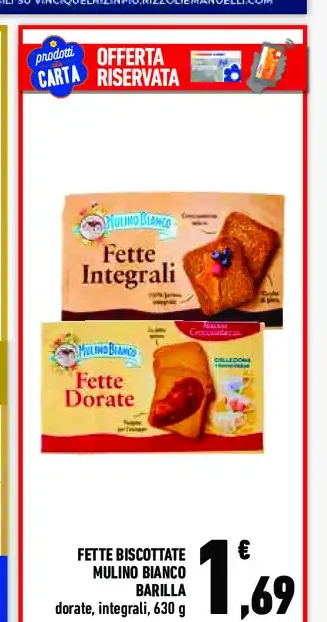 Fette biscottate Mulino Bianco Barilla