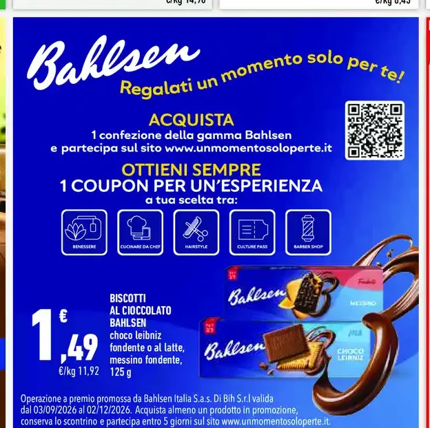 Biscotti al cioccolato Bahlsen