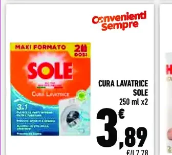 Cura lavatrice Sole