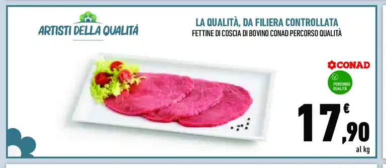 Fettine di coscia di bovino