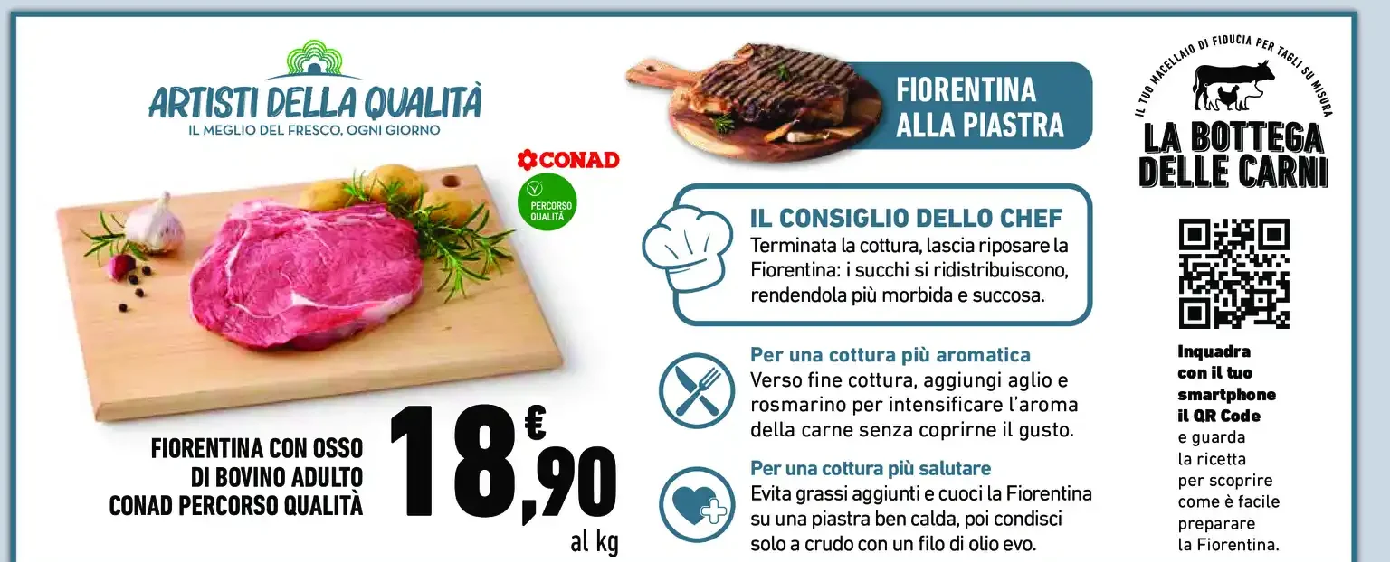 Fiorentina con osso di bovino adulto