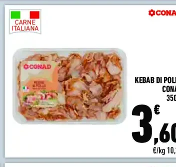 Kebab di pollo Conad