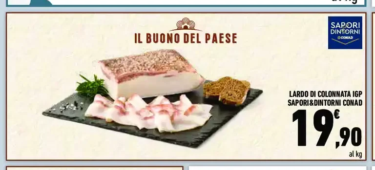 Lardo di Colonnata IGP Sapori&Dintorni Conad
