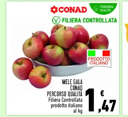 Mele Gala Conad percorso qualità