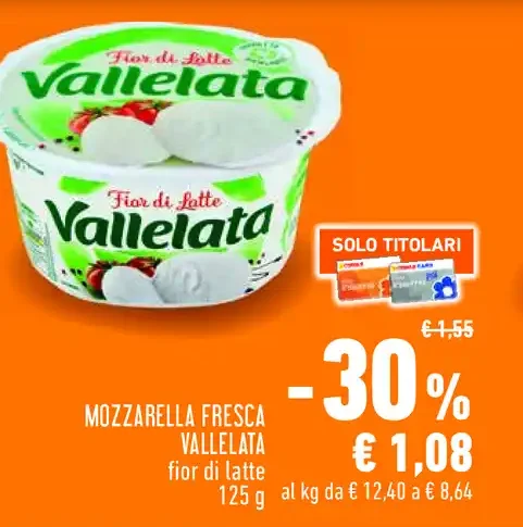 Mozzarella fresca Vallelata