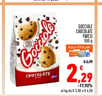 Gocciole Pavesi cioccolato
