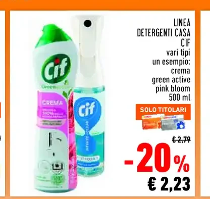 Detergenti casa Cif