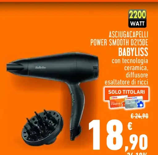 Asciugacapelli Babyliss Power Smooth