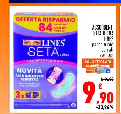 Assorbenti Lines Seta Ultra