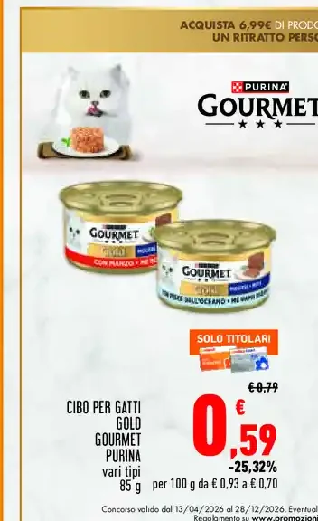 Cibo per gatti Gold Gourmet