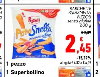 Barchette patasnella Pizzoli 600 g