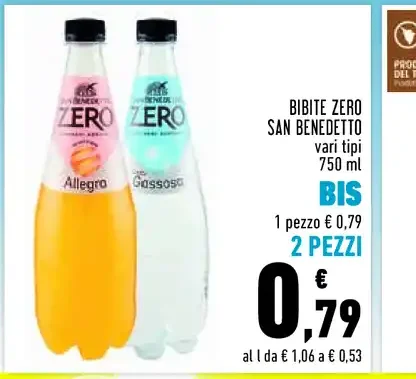 Bibite Zero San Benedetto 750 ml