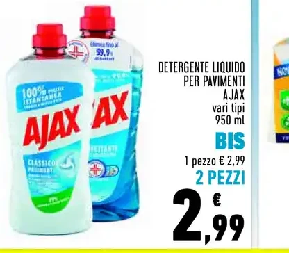 Detergente liquido per pavimenti Ajax