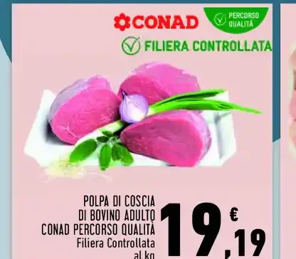 Polpa di coscia di bovino adulto
