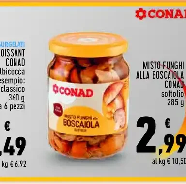 Misto funghi alla boscaiola Conad