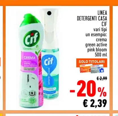 Detergenti casa Cif