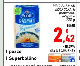 Riso Basmati Scotti 500 g