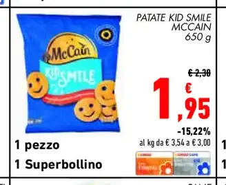 Patate Kid Smile McCain 650 g