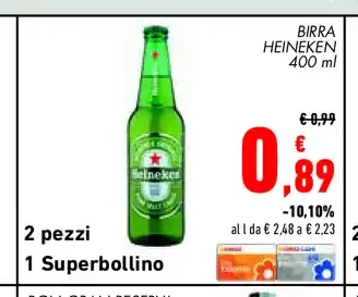 Birra Heineken 400 ml