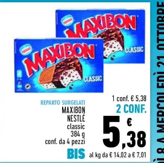 Maxibon Nestlé classico 384 g