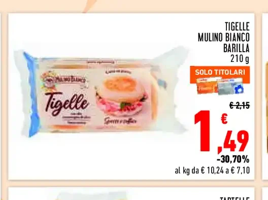 Tigelle Mulino Bianco Barilla