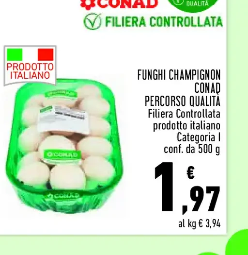 Funghi champignon Conad