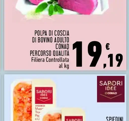 Polpa di coscia di bovino adulto Conad