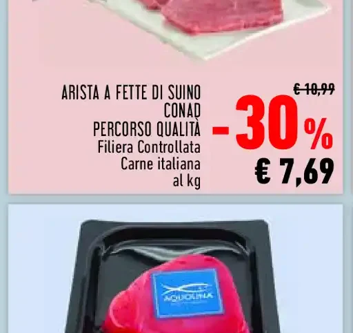 Arista a fette di suino Conad