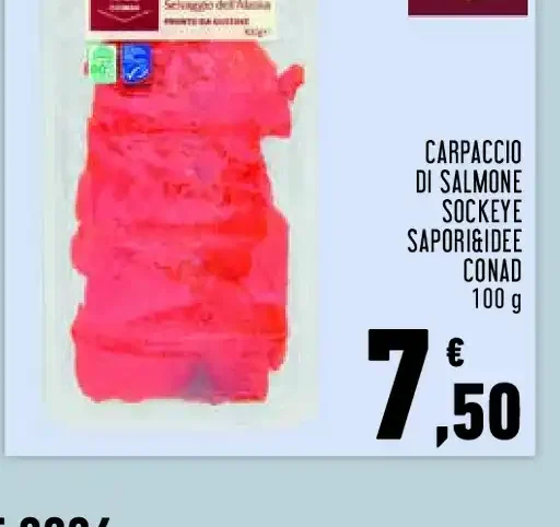 Carpaccio di salmone Sockeye Sapori&Idee Conad