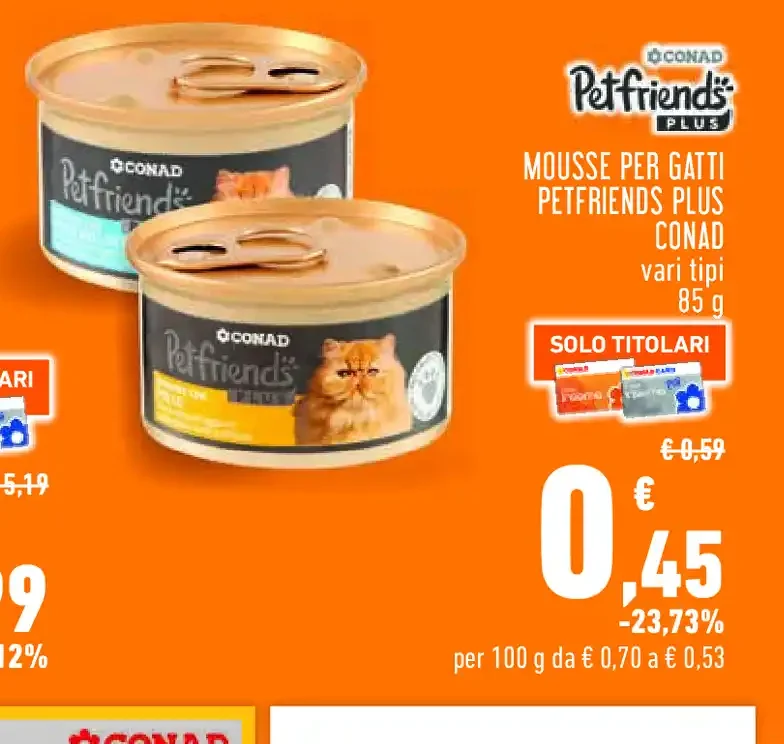 Mousse per gatti Petfriends Plus