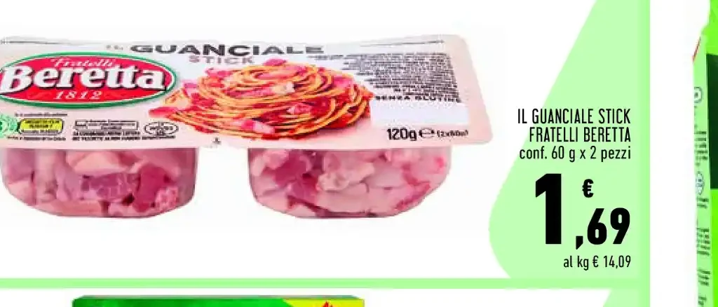 Guanciale Stick Fratelli Beretta