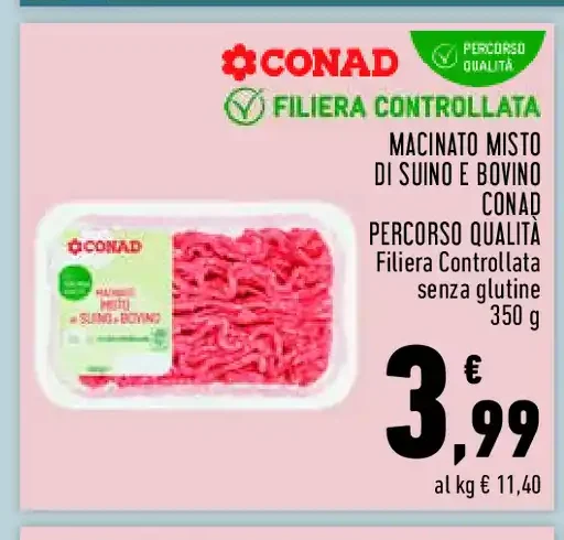 Macinato misto di suino e bovino Conad