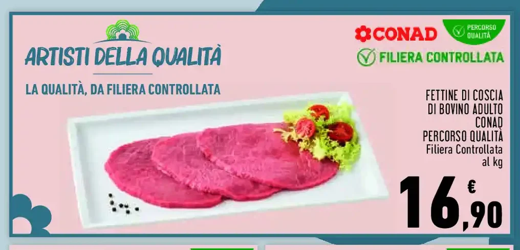 Fettine di coscia di bovino adulto Conad
