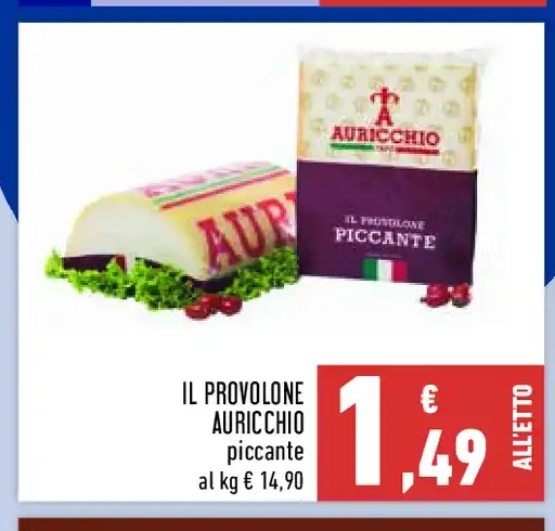Il provolone Auricchio piccante